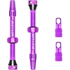 image:imageBUCKLOS Tubeless Presta Valve Stem 404455606580100 mm Valve Stem Kit with Valve Core Removal Tool for Road BikeMountain BikeMTB Fit Most Bicycle Rims Super Light Durable Aluminum Stem BlackPURPLE