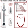 image:imageBUCKLOS Tubeless Presta Valve Stem 404455606580100 mm Valve Stem Kit with Valve Core Removal Tool for Road BikeMountain BikeMTB Fit Most Bicycle Rims Super Light Durable Aluminum Stem BlackSILVER