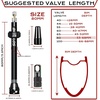 image:imageBUCKLOS Tubeless Presta Valve Stem 404455606580100 mm Valve Stem Kit with Valve Core Removal Tool for Road BikeMountain BikeMTB Fit Most Bicycle Rims Super Light Durable Aluminum Stem BlackBLACK