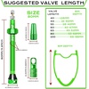 image:imageBUCKLOS Tubeless Presta Valve Stem 404455606580100 mm Valve Stem Kit with Valve Core Removal Tool for Road BikeMountain BikeMTB Fit Most Bicycle Rims Super Light Durable Aluminum Stem BlackGREEN