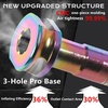 image:imageBUCKLOS Tubeless Presta Valve Stem 404455606580100 mm Valve Stem Kit with Valve Core Removal Tool for Road BikeMountain BikeMTB Fit Most Bicycle Rims Super Light Durable Aluminum Stem BlackMulticolor