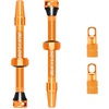 image:imageBUCKLOS Tubeless Presta Valve Stem 404455606580100 mm Valve Stem Kit with Valve Core Removal Tool for Road BikeMountain BikeMTB Fit Most Bicycle Rims Super Light Durable Aluminum Stem BlackOrange