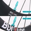 image:imageBUCKLOS Tubeless Presta Valve Stem 404455606580100 mm Valve Stem Kit with Valve Core Removal Tool for Road BikeMountain BikeMTB Fit Most Bicycle Rims Super Light Durable Aluminum Stem BlackTurquoise