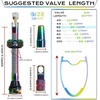 image:imageBUCKLOS Tubeless Presta Valve Stem 404455606580100 mm Valve Stem Kit with Valve Core Removal Tool for Road BikeMountain BikeMTB Fit Most Bicycle Rims Super Light Durable Aluminum Stem BlackMulticolor
