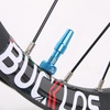 image:imageBUCKLOS Tubeless Presta Valve Stem 404455606580100 mm Valve Stem Kit with Valve Core Removal Tool for Road BikeMountain BikeMTB Fit Most Bicycle Rims Super Light Durable Aluminum Stem BlackBLUE
