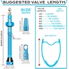 image:imageBUCKLOS Tubeless Presta Valve Stem 404455606580100 mm Valve Stem Kit with Valve Core Removal Tool for Road BikeMountain BikeMTB Fit Most Bicycle Rims Super Light Durable Aluminum Stem BlackBLUE