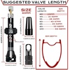 image:imageBUCKLOS Tubeless Presta Valve Stem 404455606580100 mm Valve Stem Kit with Valve Core Removal Tool for Road BikeMountain BikeMTB Fit Most Bicycle Rims Super Light Durable Aluminum Stem BlackBLACK