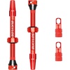 image:imageBUCKLOS Tubeless Presta Valve Stem 404455606580100 mm Valve Stem Kit with Valve Core Removal Tool for Road BikeMountain BikeMTB Fit Most Bicycle Rims Super Light Durable Aluminum Stem BlackRED