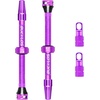 image:imageBUCKLOS Tubeless Presta Valve Stem 404455606580100 mm Valve Stem Kit with Valve Core Removal Tool for Road BikeMountain BikeMTB Fit Most Bicycle Rims Super Light Durable Aluminum Stem BlackPURPLE