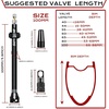image:imageBUCKLOS Tubeless Presta Valve Stem 404455606580100 mm Valve Stem Kit with Valve Core Removal Tool for Road BikeMountain BikeMTB Fit Most Bicycle Rims Super Light Durable Aluminum Stem BlackBLACK