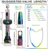 image:imageBUCKLOS Tubeless Presta Valve Stem 404455606580100 mm Valve Stem Kit with Valve Core Removal Tool for Road BikeMountain BikeMTB Fit Most Bicycle Rims Super Light Durable Aluminum Stem BlackMulticolor