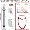 image:imageBUCKLOS Tubeless Presta Valve Stem 404455606580100 mm Valve Stem Kit with Valve Core Removal Tool for Road BikeMountain BikeMTB Fit Most Bicycle Rims Super Light Durable Aluminum Stem BlackSILVER