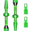 image:imageBUCKLOS Tubeless Presta Valve Stem 404455606580100 mm Valve Stem Kit with Valve Core Removal Tool for Road BikeMountain BikeMTB Fit Most Bicycle Rims Super Light Durable Aluminum Stem BlackGREEN
