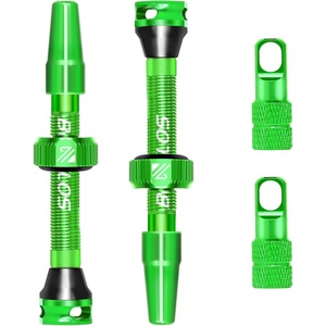 image:imageBUCKLOS Tubeless Presta Valve Stem 404455606580100 mm Valve Stem Kit with Valve Core Removal Tool for Road BikeMountain BikeMTB Fit Most Bicycle Rims Super Light Durable Aluminum Stem BlackGREEN