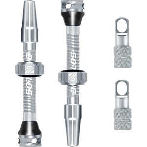 image:imageBUCKLOS Tubeless Presta Valve Stem 404455606580100 mm Valve Stem Kit with Valve Core Removal Tool for Road BikeMountain BikeMTB Fit Most Bicycle Rims Super Light Durable Aluminum Stem BlackSILVER