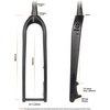 image:imageBUCKLOS 118 2627529 Rigid Full Carbon MTB Front Fork 15  110mm Thru Axle 286mm Threadless Tapered Steerer Ultralight 3K T800 Disc Brake Mountain Bike Front Forks Internal Routing