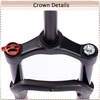 image:imageBUCKLOS 20 inch Air MTB Suspension Fork 40 Fat Tire 140mm Travel Spacing Hub 135mm 1 18 Straight Tube Manual Lockout 9mm QR Mountain Bike Front Forks fit Snow Beach XC EBikes ect