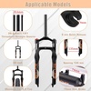 image:imageBUCKLOS 20 inch Air MTB Suspension Fork 40 Fat Tire 140mm Travel Spacing Hub 135mm 1 18 Straight Tube Manual Lockout 9mm QR Mountain Bike Front Forks fit Snow Beach XC EBikes ect