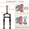 image:imageBUCKLOS 20 inch Air MTB Suspension Fork 40 Fat Tire 140mm Travel Spacing Hub 135mm 1 18 Straight Tube Manual Lockout 9mm QR Mountain Bike Front Forks fit Snow Beach XC EBikes ect
