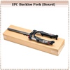 image:imageBUCKLOS 20 inch Coil Folding Bike Suspension Fork Travel 50mm 286mm Threadless Straight Tube QR 9mm Crown Lockout Disc Brake Front Forks
