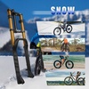 image:imageBUCKLOS 26 inch 40 Fat Tire Electric Bike Air Suspension Fork 180mm Travel Spacing Hub 135mm 1 18 Straight Tube MTB Manual Lockout 9mm QR Mountain Bike Double Shoulder Ebike Front ForksGold