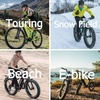 image:imageBUCKLOS 26 x 40 inch Fat Bike Tire Air Suspension Fork 120mm Travel Spacing Hub 135mm 286mm Straight Tube Crown Lockout 9mm QR Ultralight Front Forks fit Snow Beach Mountain Bike Black Gold70070626gold