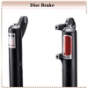 image:imageBUCKLOS 26 x 40 inch Fat Bike Tire Air Suspension Fork 120mm Travel Spacing Hub 135mm 286mm Straight Tube Crown Lockout 9mm QR Ultralight Front Forks fit Snow Beach Mountain Bike Black GoldBlack