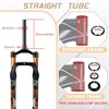 image:imageBUCKLOS 26 x 40 inch Fat Bike Tire Air Suspension Fork 120mm Travel Spacing Hub 135mm 286mm Straight Tube Crown Lockout 9mm QR Ultralight Front Forks fit Snow Beach Mountain Bike Black Gold70070626gold