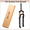 image:imageBUCKLOS 26 x 40 inch Fat Bike Tire Air Suspension Fork 120mm Travel Spacing Hub 135mm 286mm Straight Tube Crown Lockout 9mm QR Ultralight Front Forks fit Snow Beach Mountain Bike Black Gold70070626gold
