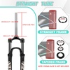 image:imageBUCKLOS 2627529 MTB Suspension Fork Travel 100mm 286mm Straight Tube QR 9mm Crown Lockout Aluminum Alloy XC Mountain Bike Front Forks26