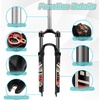 image:imageBUCKLOS 2627529 MTB Suspension Fork Travel 100mm 286mm Straight Tube QR 9mm Crown Lockout Aluminum Alloy XC Mountain Bike Front Forks275