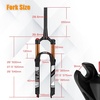 image:imageBUCKLOS 2627529 Travel 120mm MTB Air Suspension Fork Rebound Adjust 1 18 StraightTapered Tube QR 9mm ManualRemote Lockout XC AM Ultralight Mountain Bike Front ForksTaperedmanual lock