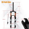image:imageBUCKLOS 2627529 Travel 120mm MTB Air Suspension Fork Rebound Adjust 1 18 StraightTapered Tube QR 9mm ManualRemote Lockout XC AM Ultralight Mountain Bike Front ForksStraightremote lock