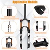 image:imageBUCKLOS 2627529 Travel 120mm MTB Air Suspension Fork Rebound Adjust 1 18 StraightTapered Tube QR 9mm ManualRemote Lockout XC AM Ultralight Mountain Bike Front ForksTaperedmanual lock