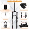 image:imageBUCKLOS 2627529 Travel 120mm MTB Air Suspension Fork Rebound Adjust 1 18 StraightTapered Tube QR 9mm ManualRemote Lockout XC AM Ultralight Mountain Bike Front ForksStraightmanual lock