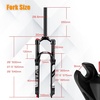 image:imageBUCKLOS 2627529 Travel 120mm MTB Air Suspension Fork Rebound Adjust 1 18 StraightTapered Tube QR 9mm ManualRemote Lockout XC AM Ultralight Mountain Bike Front ForksStraightmanual lock