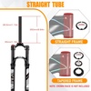 image:imageBUCKLOS 2627529 Travel 120mm MTB Air Suspension Fork Rebound Adjust 1 18 StraightTapered Tube QR 9mm ManualRemote Lockout XC AM Ultralight Mountain Bike Front ForksStraightmanual lock