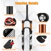 image:imageBUCKLOS 2627529 Travel 120mm MTB Air Suspension Fork Rebound Adjust 1 18 StraightTapered Tube QR 9mm ManualRemote Lockout XC AM Ultralight Mountain Bike Front ForksTaperedmanual lock