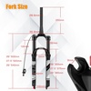 image:imageBUCKLOS 2627529 Travel 120mm MTB Air Suspension Fork Rebound Adjust 1 18 StraightTapered Tube QR 9mm ManualRemote Lockout XC AM Ultralight Mountain Bike Front ForksTaperedremote lock