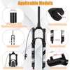 image:imageBUCKLOS 2627529 Travel 120mm MTB Air Suspension Fork Rebound Adjust 1 18 StraightTapered Tube QR 9mm ManualRemote Lockout XC AM Ultralight Mountain Bike Front ForksTaperedremote lock