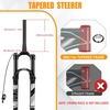 image:imageBUCKLOS 2627529 Travel 120mm MTB Air Suspension Fork Rebound Adjust 1 18 StraightTapered Tube QR 9mm ManualRemote Lockout XC AM Ultralight Mountain Bike Front ForksTaperedremote lock
