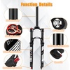 image:imageBUCKLOS 2627529 Travel 120mm MTB Air Suspension Fork Rebound Adjust 1 18 StraightTapered Tube QR 9mm ManualRemote Lockout XC AM Ultralight Mountain Bike Front ForksStraightmanual lock