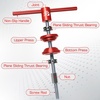 image:imageBUCKLOS Bike Headset Pressin Tool Bottom Bracket Install Tool Kit Bearing Press Tool Bicycle Repair Accessories Suitable for Most Bike headsets and Some Pressin Bottom BracketsHSTRED