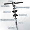 image:imageBUCKLOS Bike Headset Pressin Tool Bottom Bracket Install Tool Kit Bearing Press Tool Bicycle Repair Accessories Suitable for Most Bike headsets and Some Pressin Bottom BracketsHSTBLACK