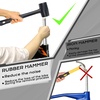 image:imageBUCKLOS Bike Headset Pressin Tool Bottom Bracket Install Tool Kit Bearing Press Tool Bicycle Repair Accessories Suitable for Most Bike headsets and Some Pressin Bottom BracketsTool With Rubber Hammer