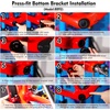 image:imageBUCKLOS Bike Headset Pressin Tool Bottom Bracket Install Tool Kit Bearing Press Tool Bicycle Repair Accessories Suitable for Most Bike headsets and Some Pressin Bottom BracketsBBTBLACK