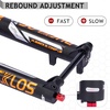 image:imageBUCKLOS Downhill Air Suspension Fork 27529 15  110mm Boost Tapered Travel 180mm 36mm Inner Tube Thru Axle Rebound Adjustment Disc Brake Front Forks fit Mountain Bike AM FR DH ect29