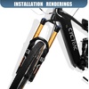image:imageBUCKLOS Factory 38 27529 inch 110  15mm Boost Downhill Tapered Air Suspension Fork 180mm Travel 38mm Inner Tube Thru Axle Rebound Adjustment Disc Brake Front Forks fit Mountain Bike AM DHBLACK