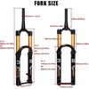 image:imageBUCKLOS Factory 38 27529 inch 110  15mm Boost Downhill Tapered Air Suspension Fork 180mm Travel 38mm Inner Tube Thru Axle Rebound Adjustment Disc Brake Front Forks fit Mountain Bike AM DHBLACK