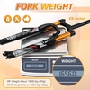 image:imageBUCKLOS LUTU 2627529 Air MTB Suspension Fork Rebound Adjust Straight Tube 286mm QR 9mm Travel 120mm ManualCrown Lockout Mountain Bike Forks Ultralight Gas Shock XC BicycleBlack Gold